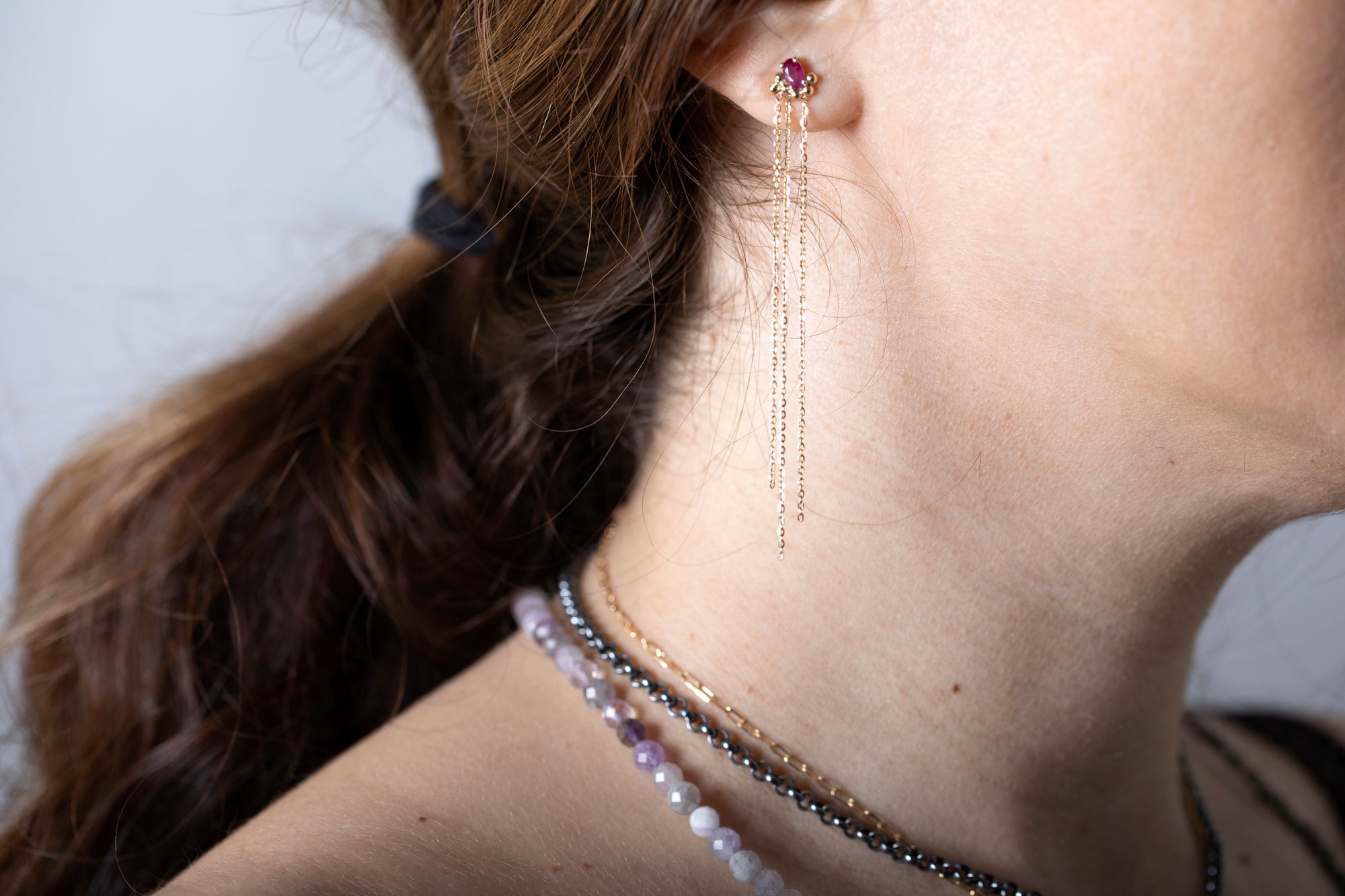 More Than Rubies⁠ - Silver Earrings