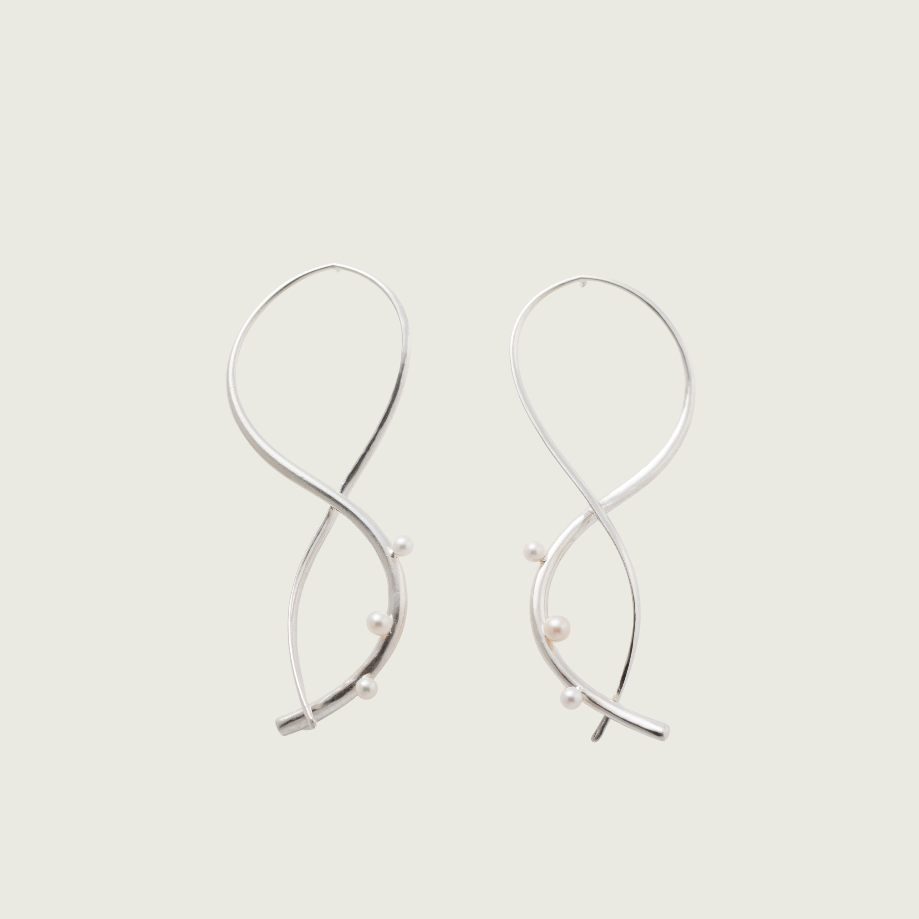 Infinite - Silver Earrings