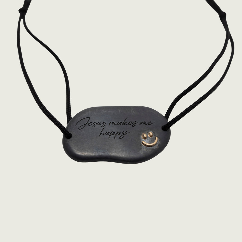 Jesus Makes Me Happy - Silver + Gold