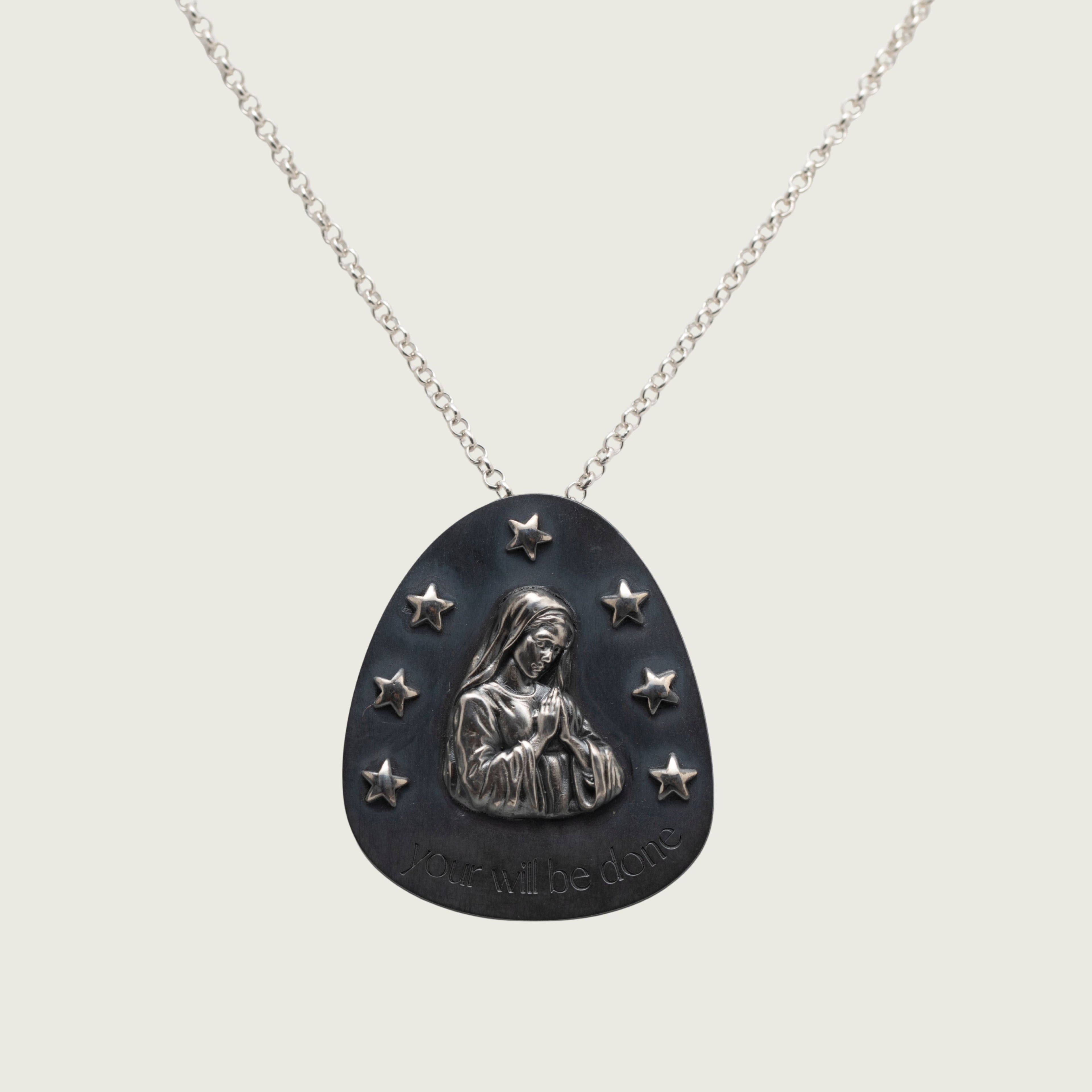 Your Will Be Done - Silver Necklace