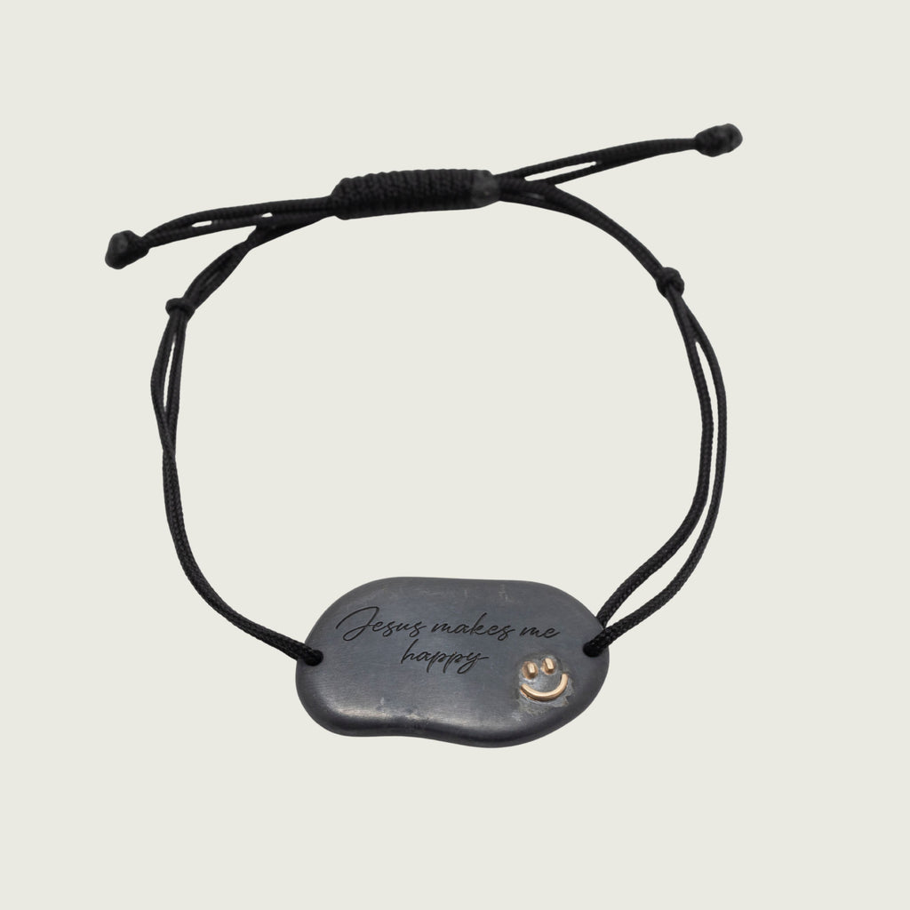 Jesus Makes Me Happy - Silver + Gold