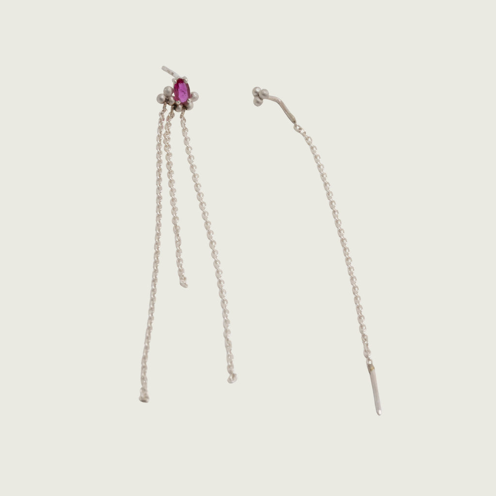 More Than Rubies⁠ - Silver Earrings